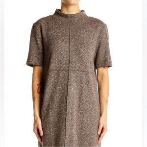 Zara Brown Short Sleeve Dress